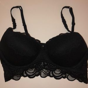 Black bandeau bra